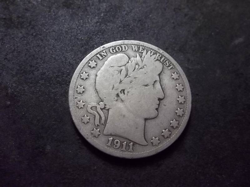 1911 S Barber Half Dollar