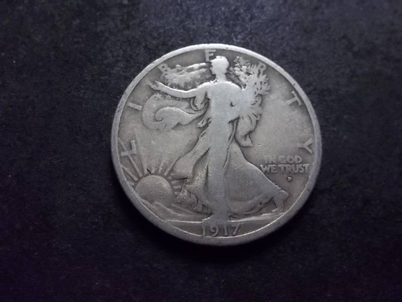 1917 D Obverse Mint Walker Half Dollar