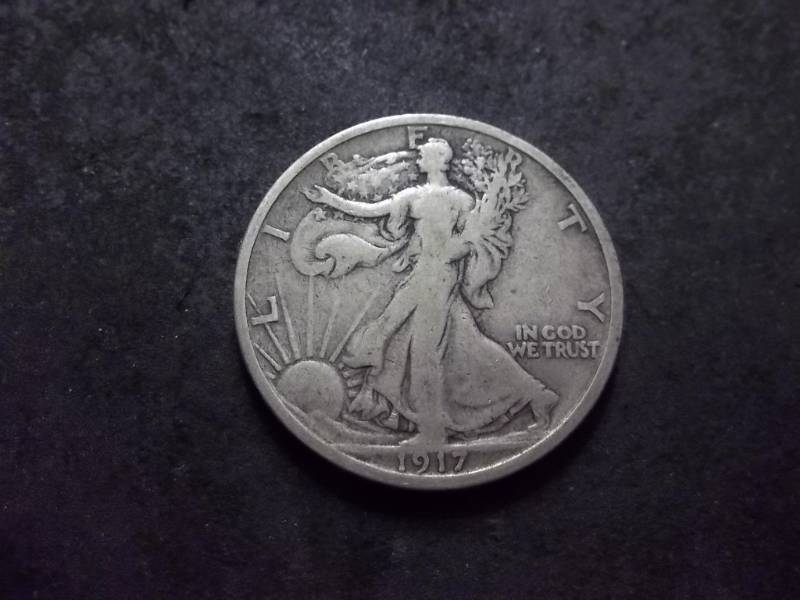 1917 S Reverse Mint Walker Half Dollar