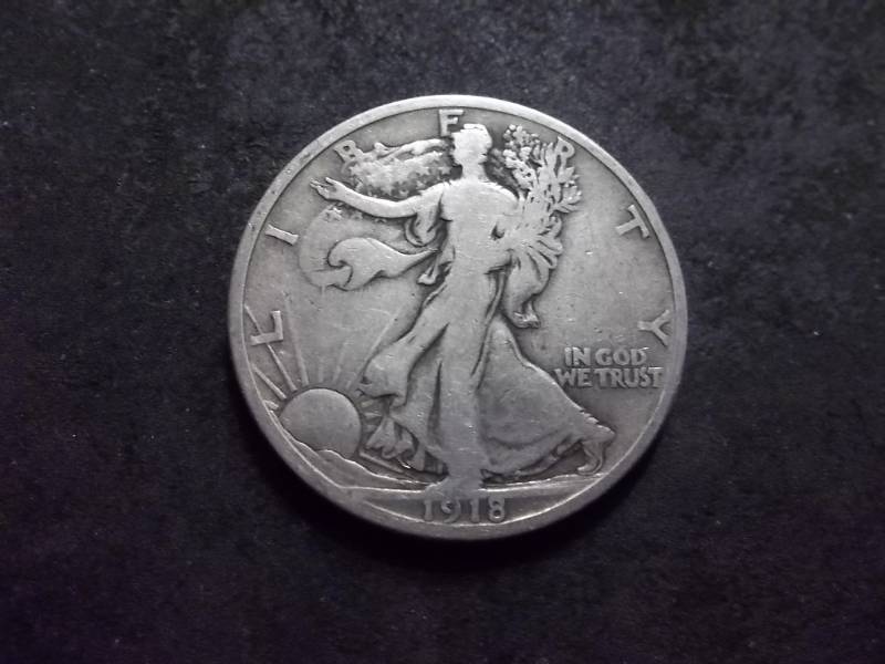 1918 S Walker Half Dollar