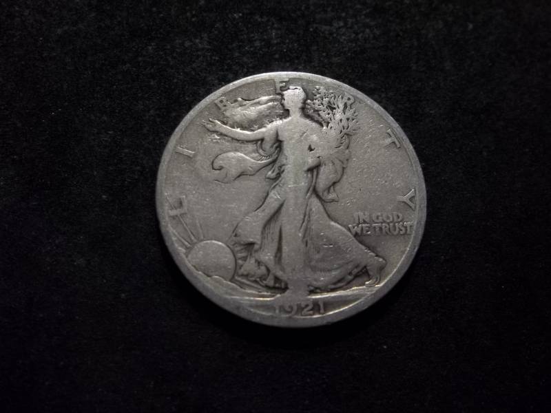 1921 D Walker Half Dollar