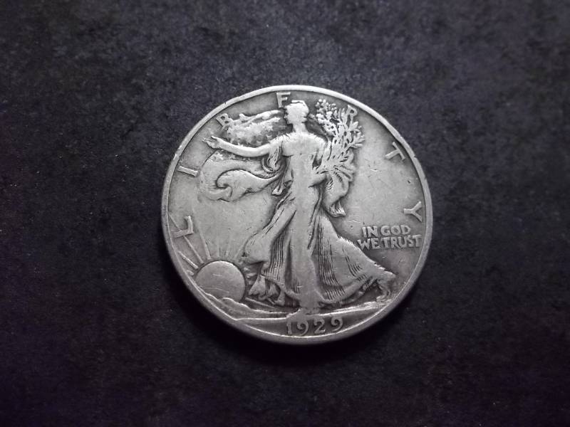 1929 D Walker Half Dollar