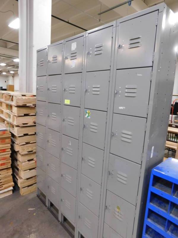 lot 21 image: Employee Storage Lockers - 60.5(w) x 78(h) x 12(d)