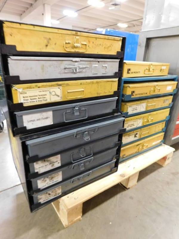 lot 12 image: Portable Kar Product Tool Boxes with Contents