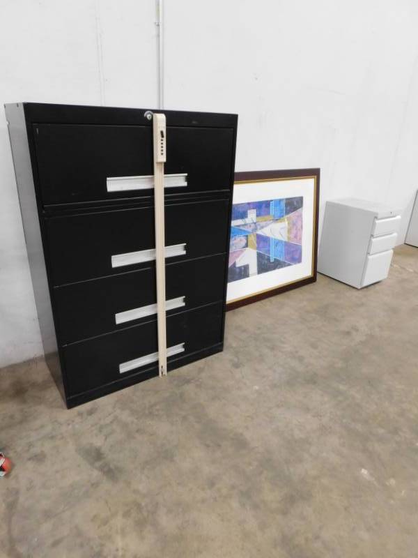 lot 57 image: Print with File Cabinet