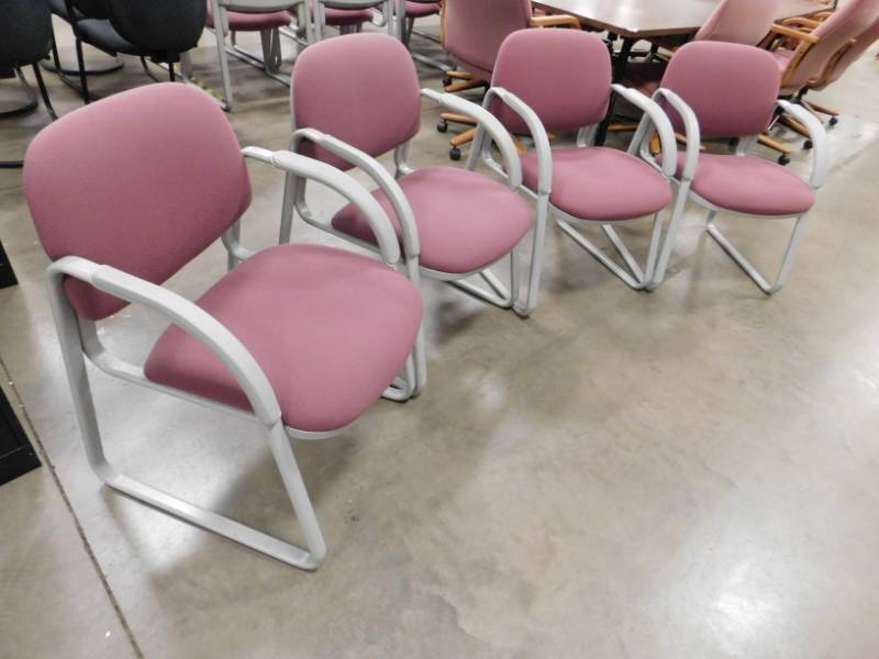 lot 75 image: Four Reception Area Chairs