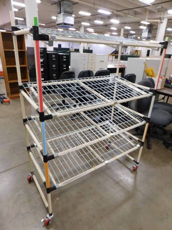 lot 84 image: Rolling Storage Rack - 50(w) x 69(h) x 24(d)