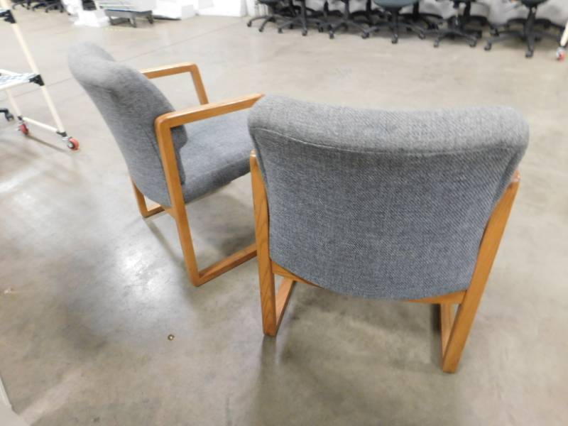 lot 86 image: Two Reception Area Chairs