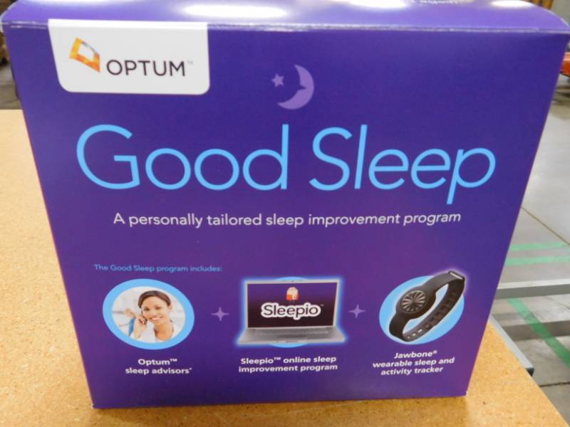 lot 98 image: Two Optum Good Sleep Wearable Sleep & Activity Tracker