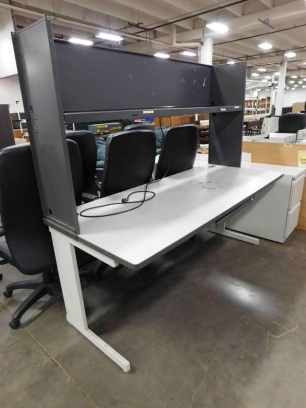 lot 109 image: Metal Work Station - 72(w) x 66(h) x 30(d)