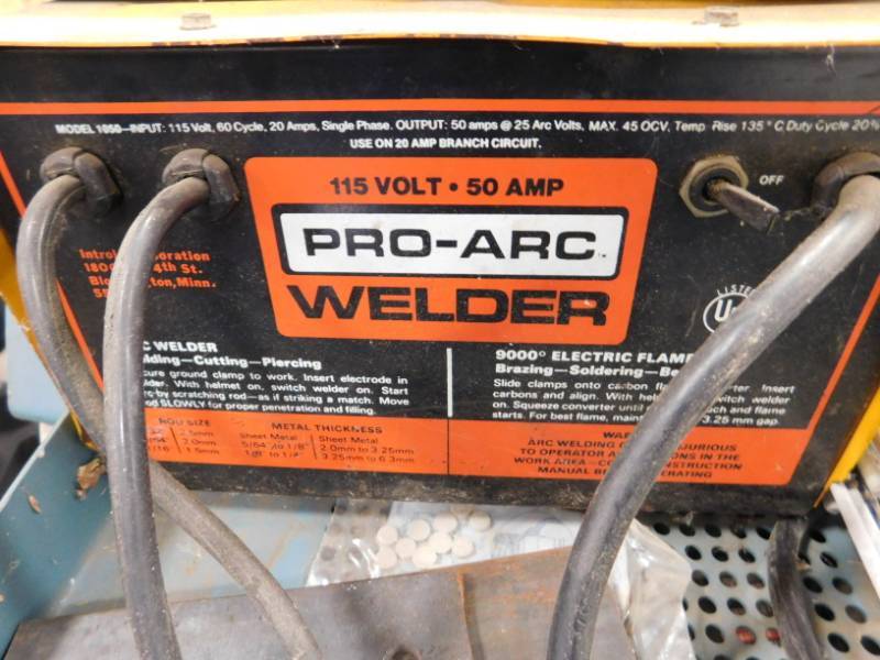 lot 116 image: Pro-Arc Welder with Rods