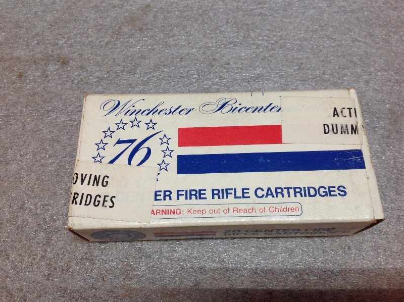 lot 12 image: Winchester Bicentennial 30-30 Dummy Cartridges