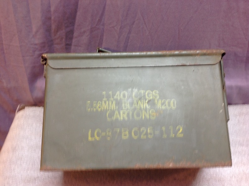 lot 21 image: Metal Ammo Box