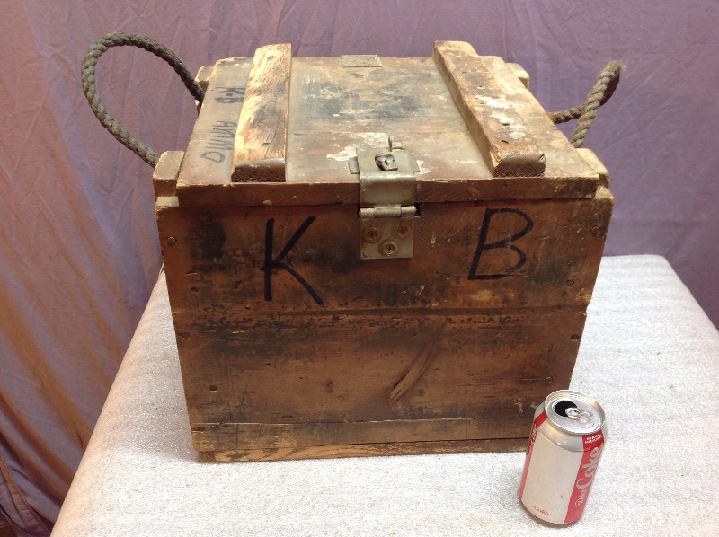 lot 22 image: Wood Ammo Box