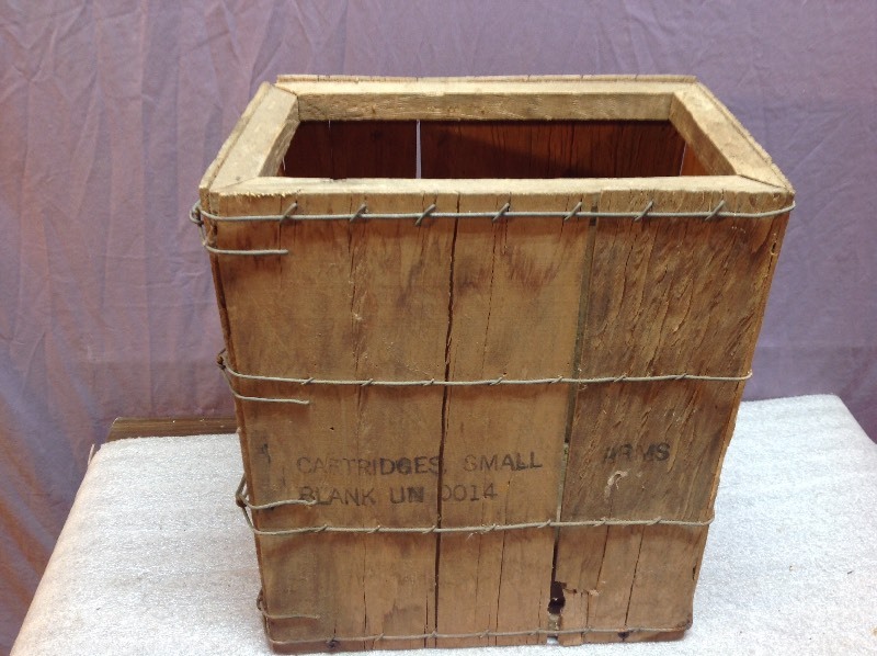 lot 23 image: Wood Ammo Box