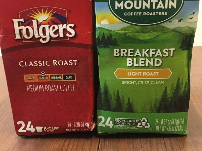 Folgers and Green Mountain K-Cups