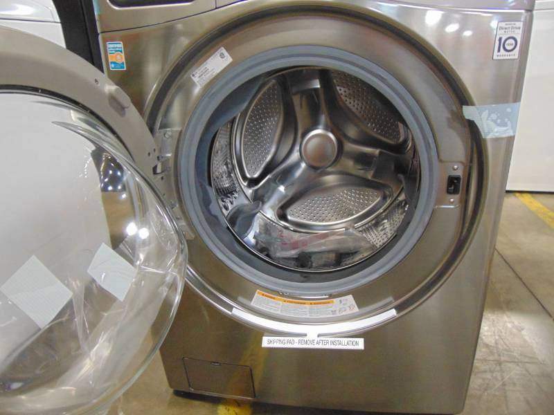 lot 7 image: LG 4.5-cu ft High Efficiency Stackable Front-Load Washer (Graphite Steel) ENERGY STAR WM3700HVA