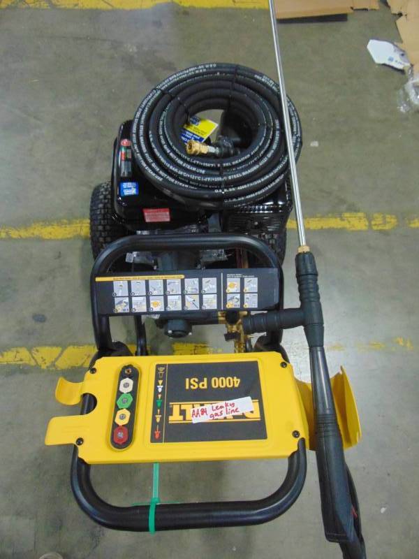 lot 59 image: Dewalt 4000 PSI at 3.5 GPM Gas Pressure Washer Powered by Honda with AAA Triplex Pump 60895