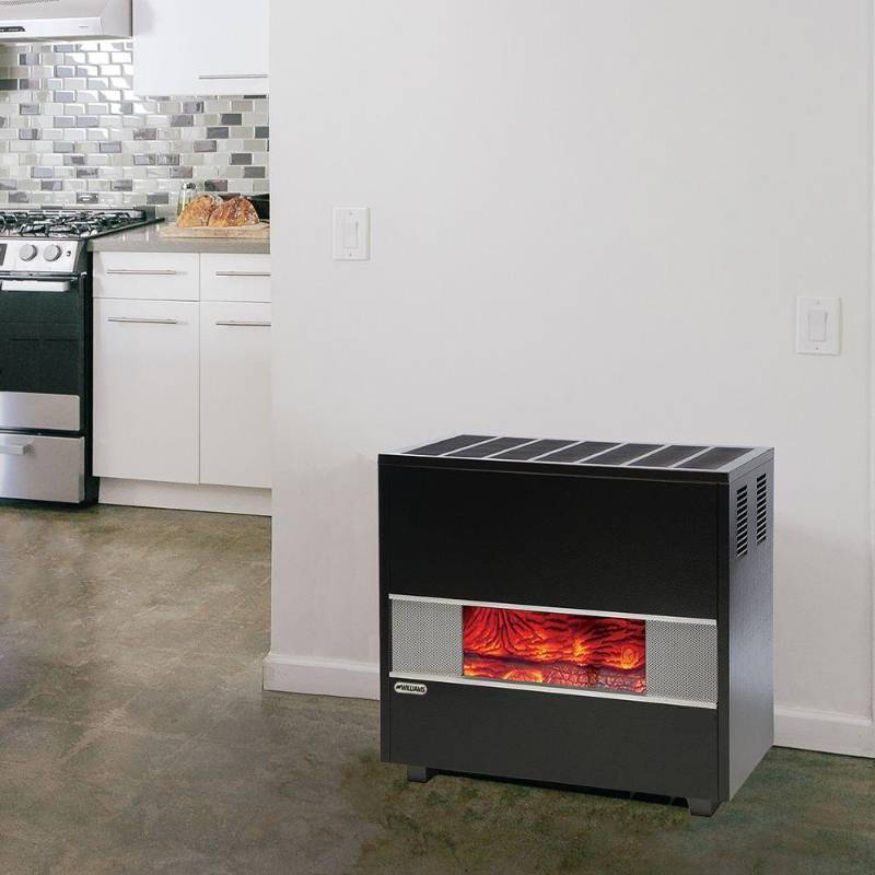 lot 2 image: Williams 65,000 BTU Natural Gas Hearth Heater - Missing Thermostat, 65502922A - NEVER INSTALLED