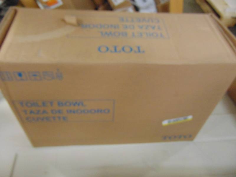 lot 70 image: Toto Rowan Elongated Toilet Bowl Only in Cotton White C406F#01