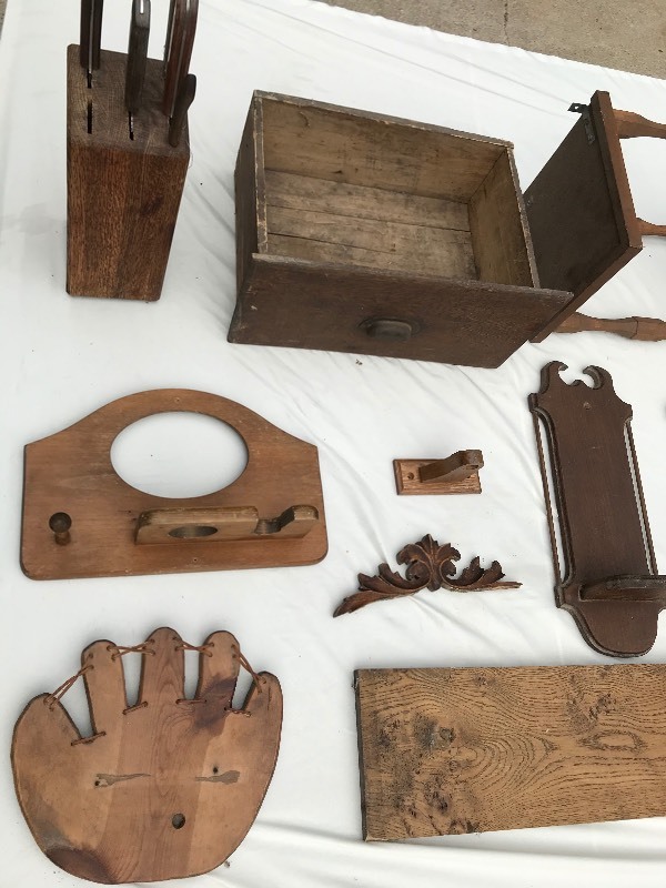 Dark-Stained Wood Craft Items