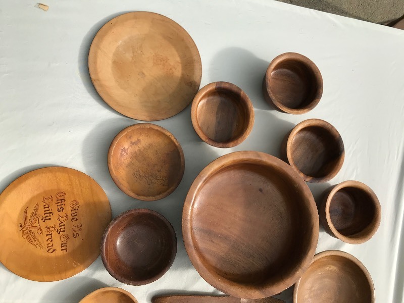 Wooden Bowls, Plates, & Utensils