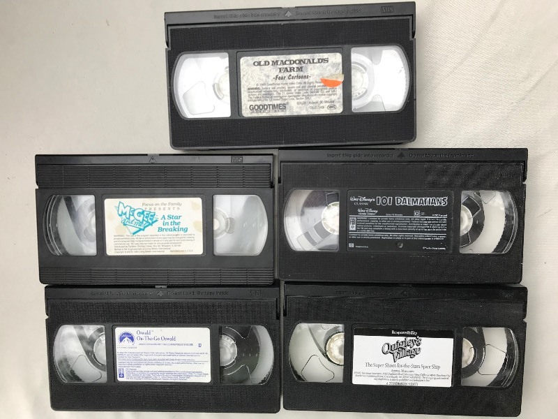 VHS Tapes Drama, RomCom, Children, Sports