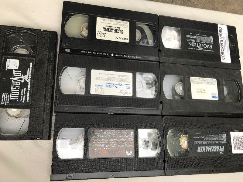 VHS Tapes SciFi, Action, Comedy