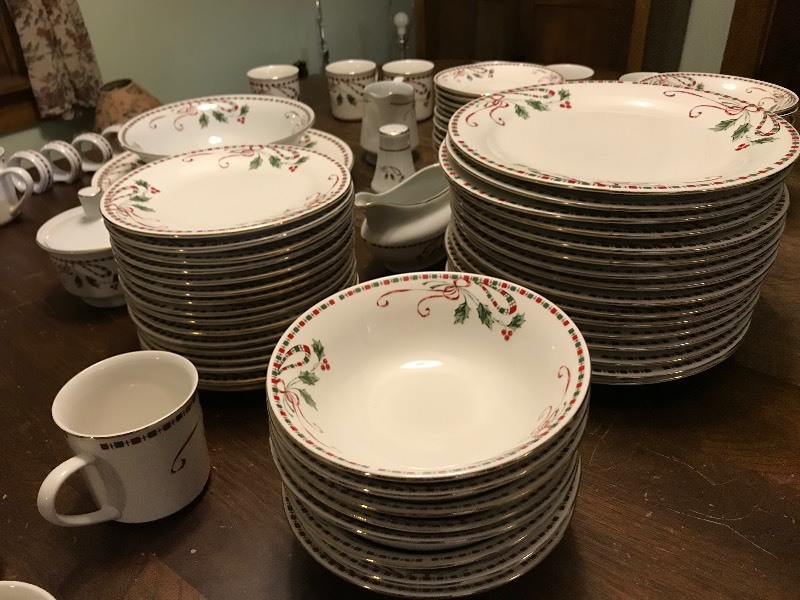 Huge Set of Holiday Dishes