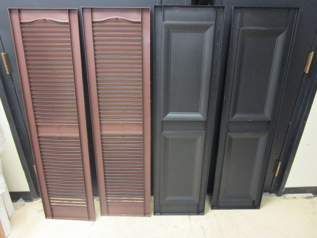 LOUVER AND RAISED PANEL SHUTTERS