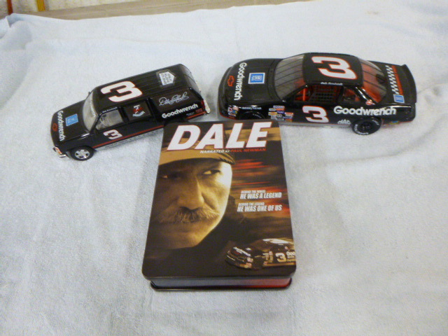 lot 6 image: Dale Earnhardt Die-Cast Cars and CDs of Dale Narrated by Paul Newman