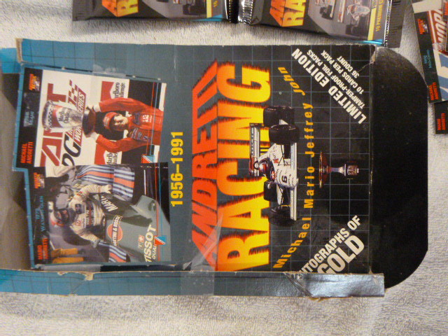 lot 16 image: Box of 1956-1991 Andretti Racing Limited Edition Racing Cards