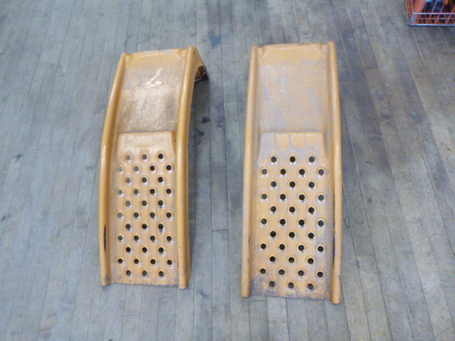 lot 65 image: Pair of Metal Car Ramps