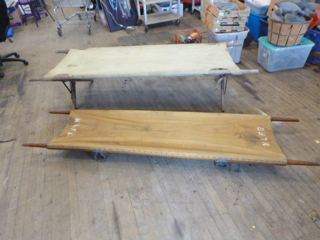 lot 66 image: Stretcher and Military Cot