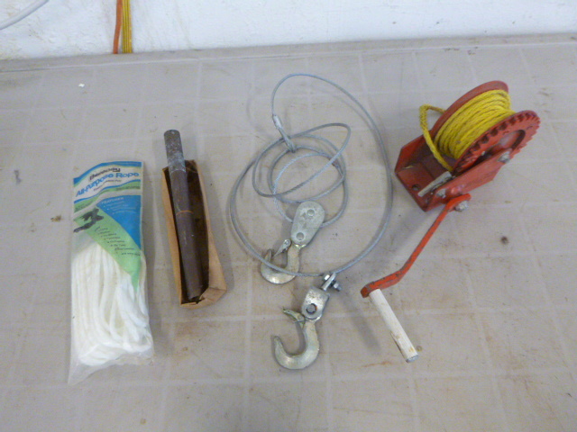 lot 79 image: Pulleys and Rope