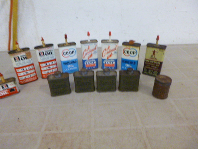 lot 87 image: Vintage Oil and Lighter Fluid Tins