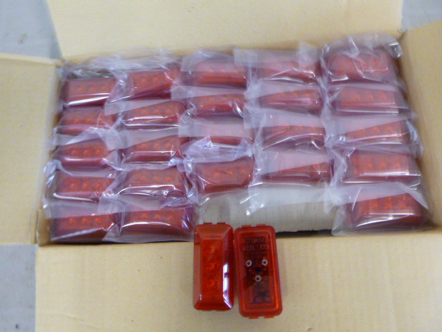 lot 100 image: Case of PM Trailer Lights