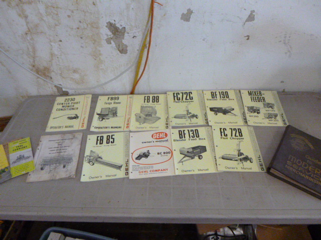 lot 118 image: 11 Gehl Owners Manuals