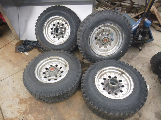 lot 4 image: 4 Goodyear Tires with 5 Hole Rims