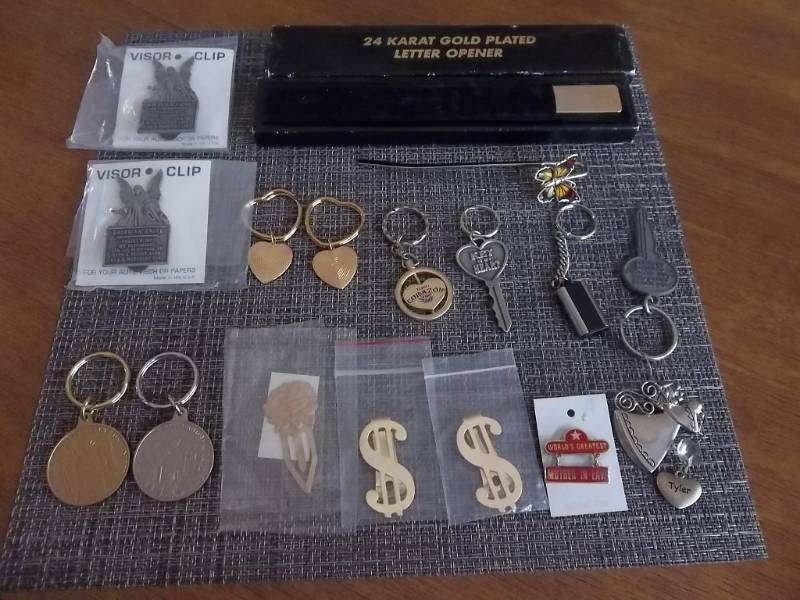 Key Fobs, Money Clips, Letter Openers, Book Marks, More