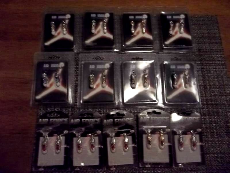 Lot Of 13 Pair Of Air Jordan Pierced Earrings