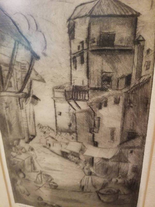 lot 51 image: Enchanting Charcoal Drawing- Palermo - Italy
