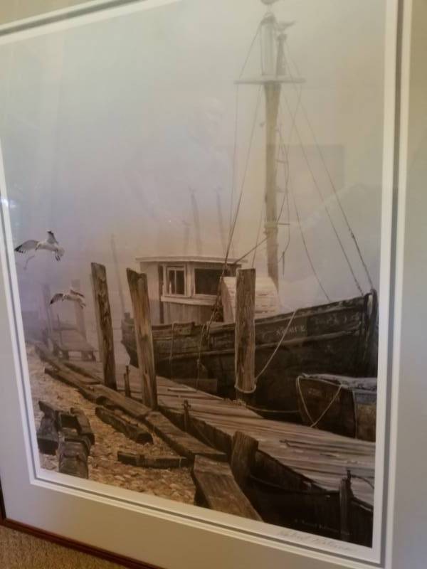 lot 45 image: Limited Edition Robert Bateman Print Signed - Fishing Boat