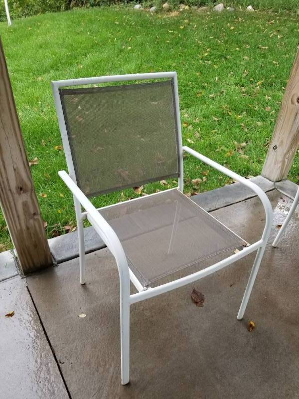 lot 77 image: Four Outdoor Chairs
