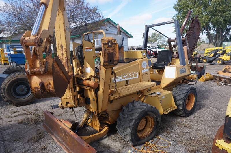 Case Model 660 4 x 4 x 4 Cable Plow Back Hoe