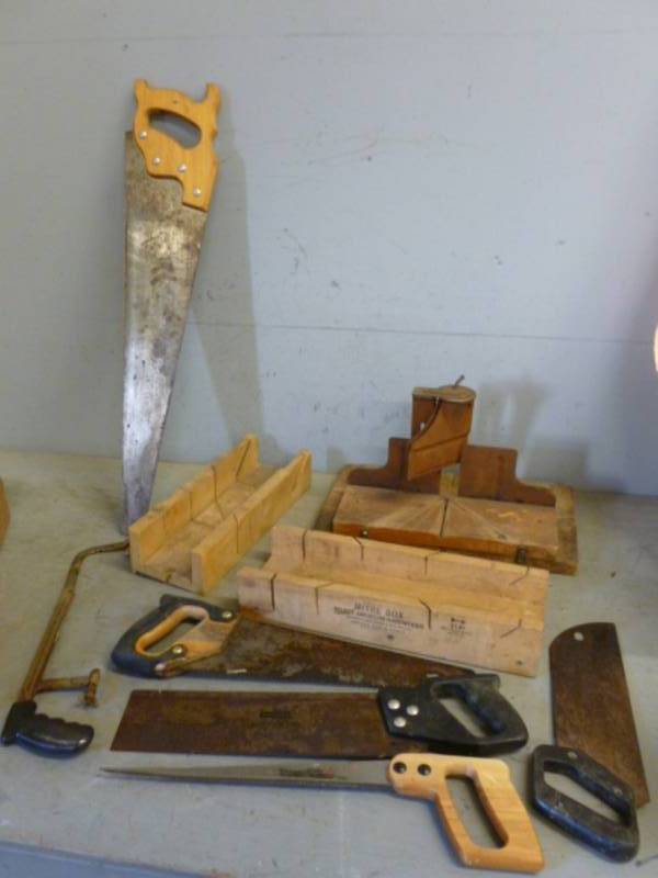 lot 185 image: Hand Saws