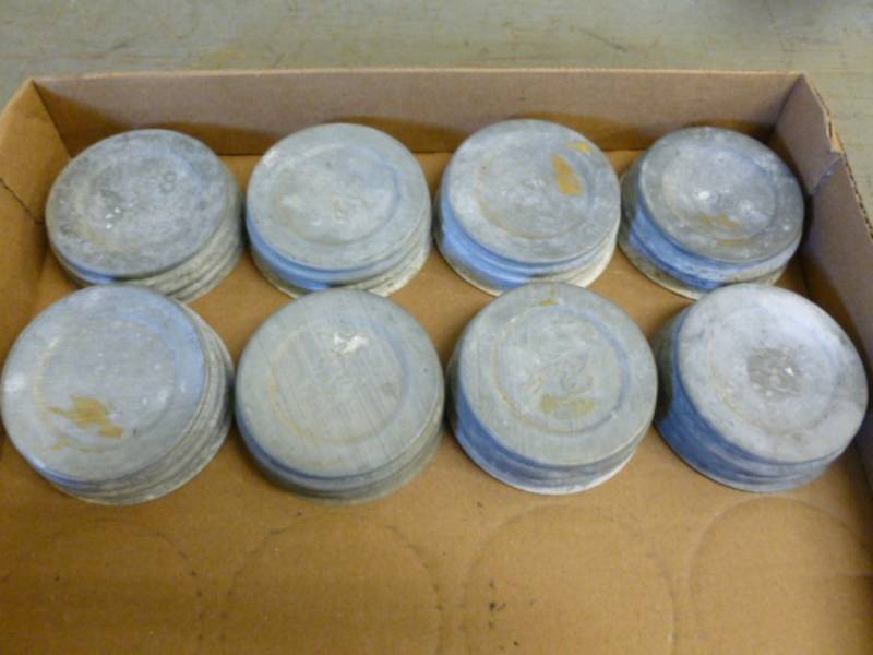 lot 245 image: Vintage Zinc Lids