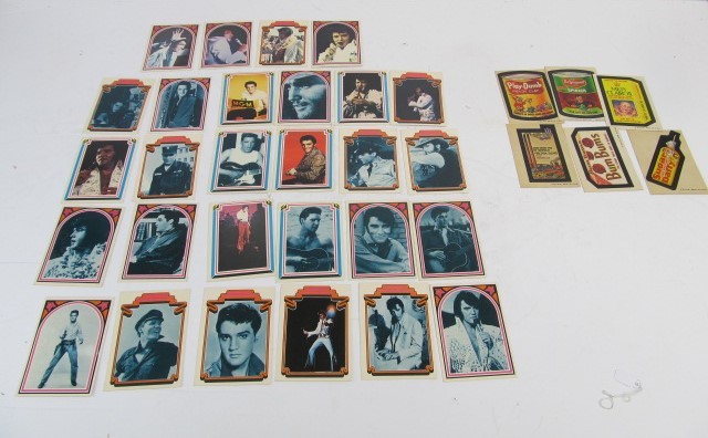 lot 33 image: Lot of Vintage 1970s ELVIS Trading Cards