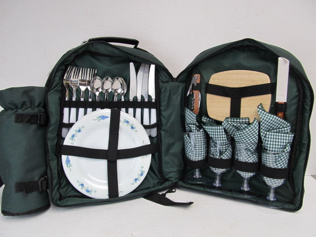 lot 47 image: Unused Picnic At Ascot Camping Backpack Picnic Set