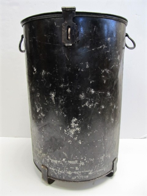 lot 18 image: Antique Chicago St. Paul Minneapolis & Omaha Railway Industrial Rag Can